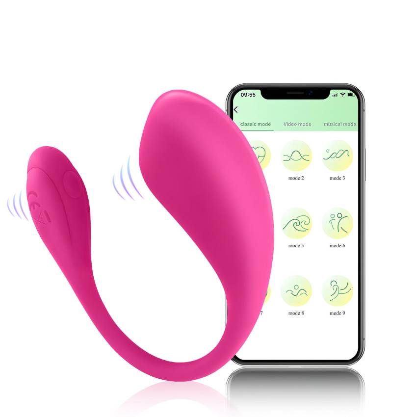 Sunfo - okos, akkus, vízálló vibrációs tojás (pink) - Image 2