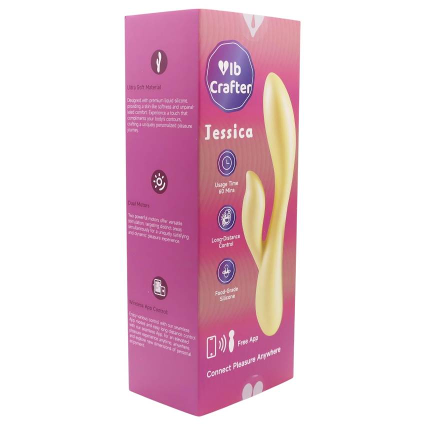 / LP Jessica - okos, csiklókaros vibrátor (sárga) - Image 2