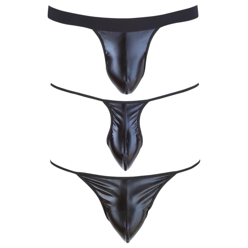 Svenjoyment - férfi tanga szett - fekete (3 részes) S-L - Image 4