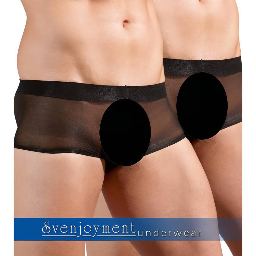 Svenjoyment - átlátszó boxer szett - fekete (2 részes) S-L - Image 7