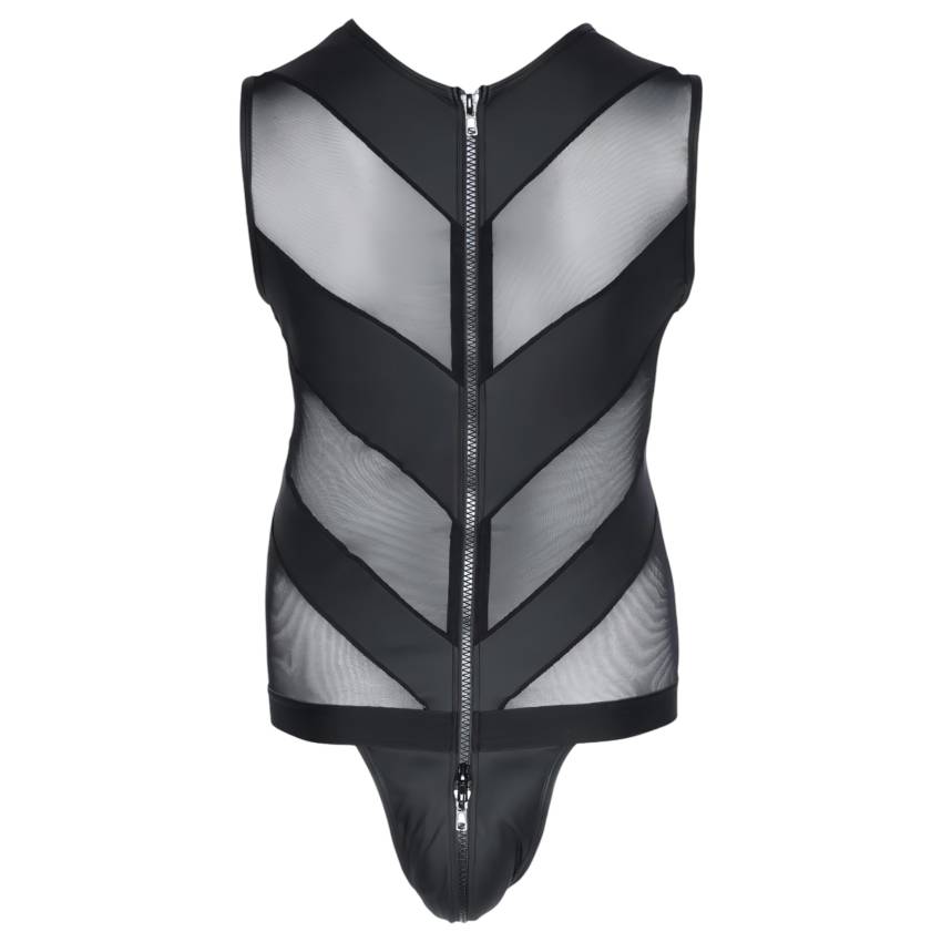 / Svenjoyment - cipzáras férfi body (fekete) - Image 5