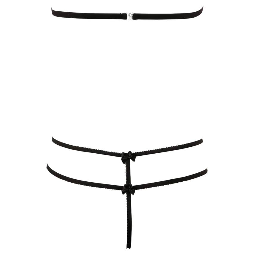 Cottelli - Nyitott csipkeszett (fekete) - Image 7
