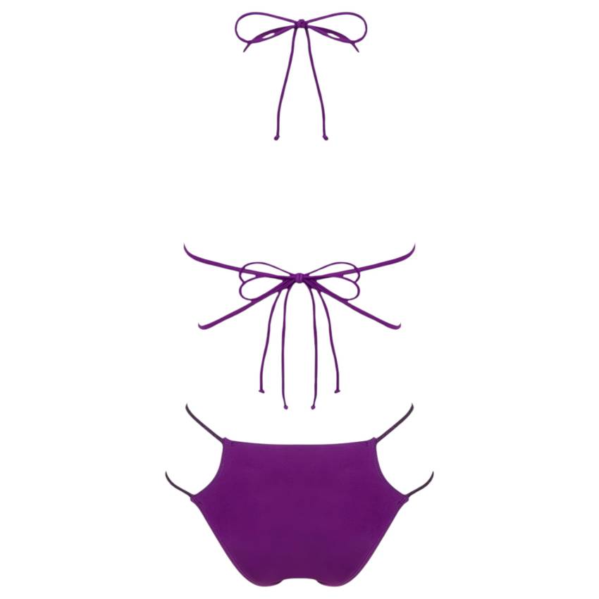 Obsessive Balitta - fényes, nyakpántos bikini (lila) - Image 6