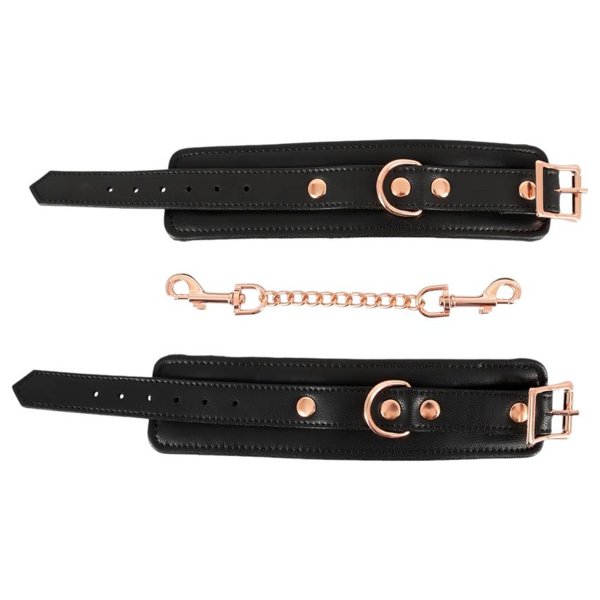 Bad Kitty - bilincsek lánccal (fekete-rosegold) - Image 8