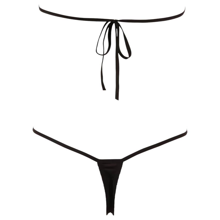 NO:XQSE - Nyitott, strasszos szexbody - fekete (S-L) - Image 5