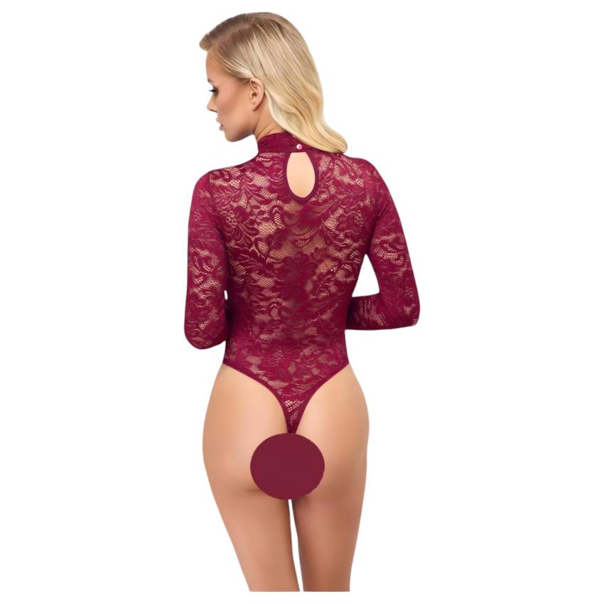 Cottelli - átlátszó csipke body (piros) - Image 3
