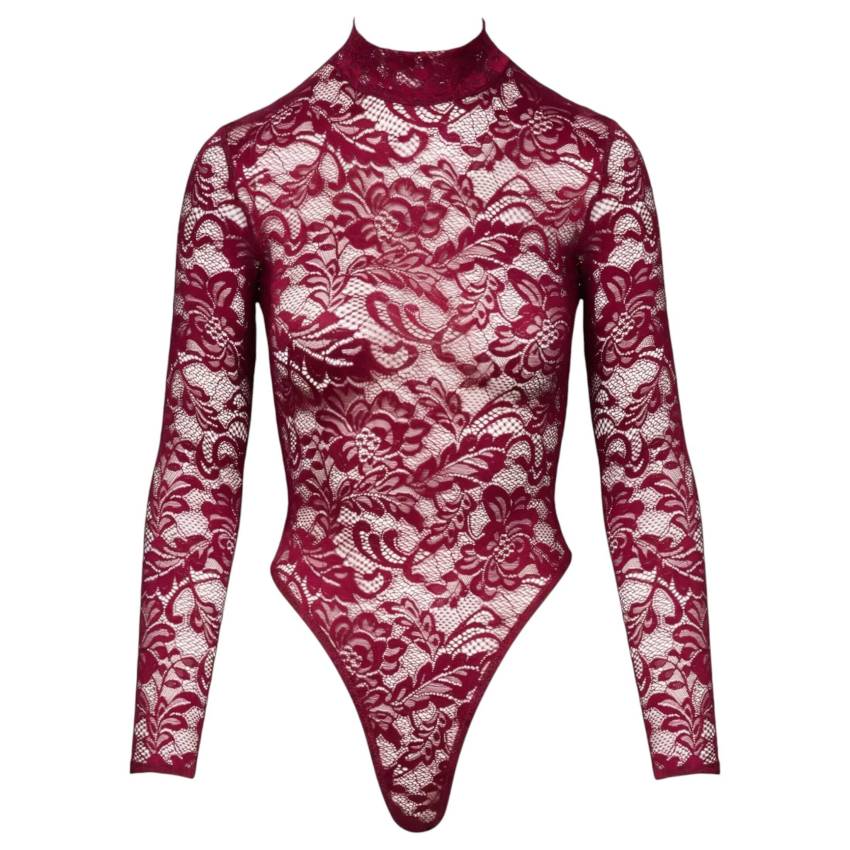 Cottelli - átlátszó csipke body (piros) - Image 4
