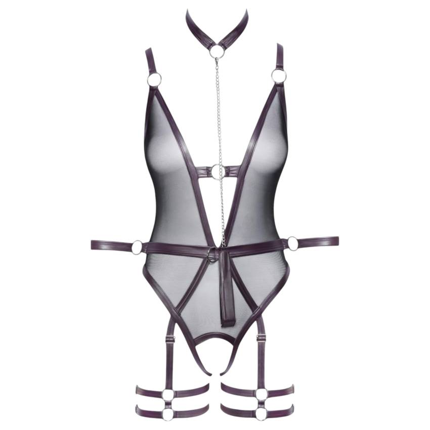 Cottelli Bondage - nyitott body és kar bilincs (fekete) - Image 7