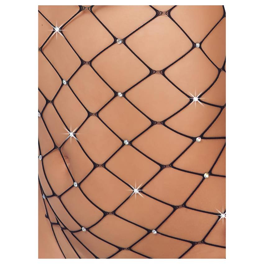 Cottelli - nyitott strasszos body (fekete) - S-L - Image 4