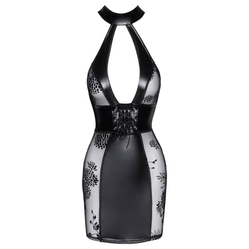 Noir - fűzős miniruha (fekete) - Image 4