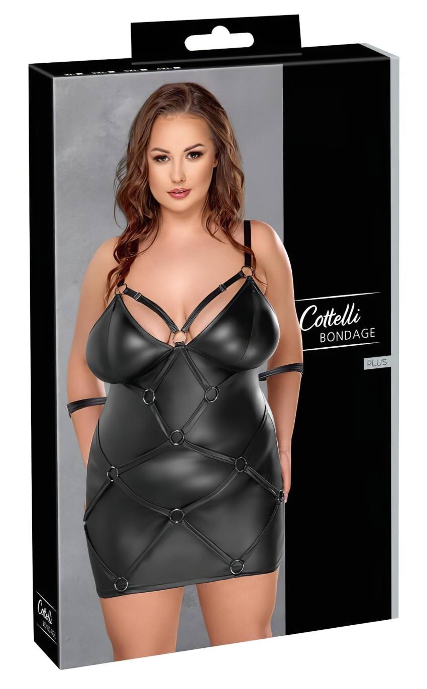 Cottelli Plus Size - ruha bilinccsel (fekete) - Image 8