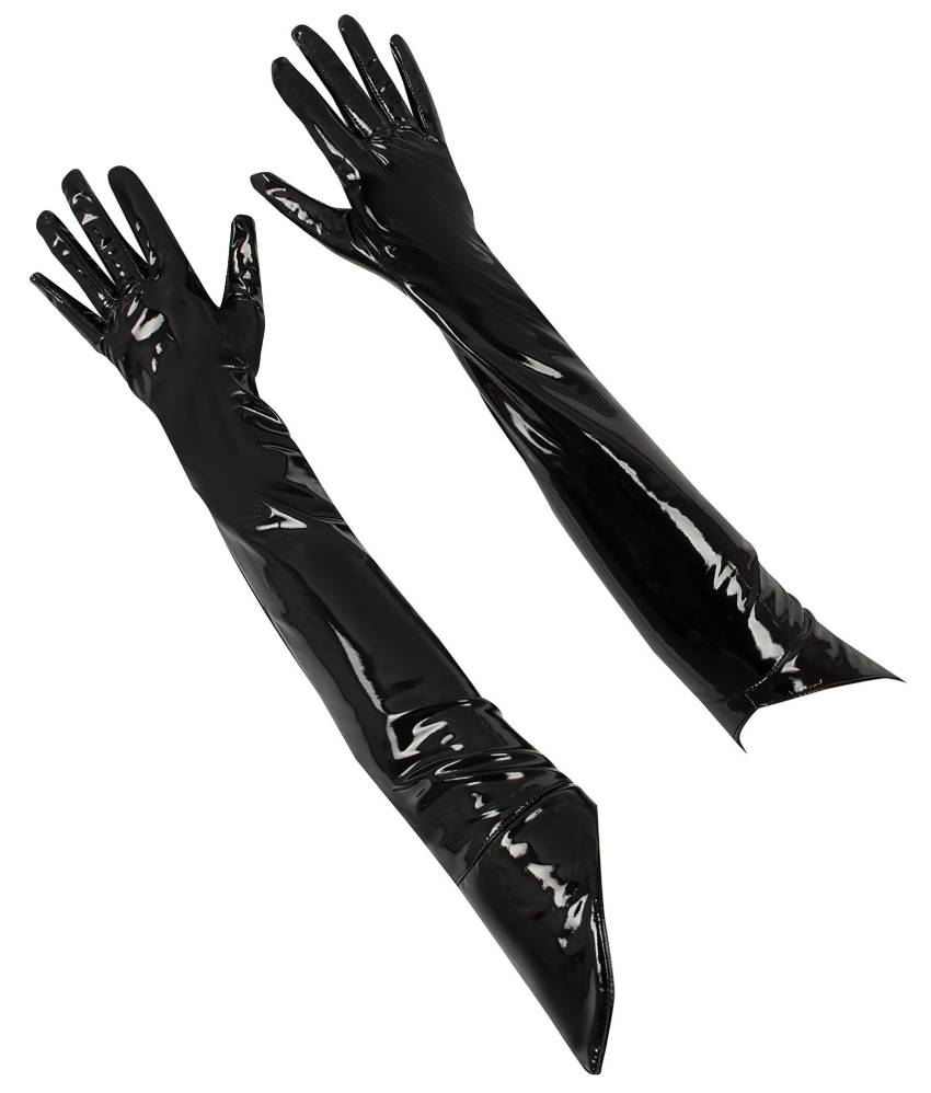 Black Level - extra hosszú, lakk kesztyű (fekete) - Image 6