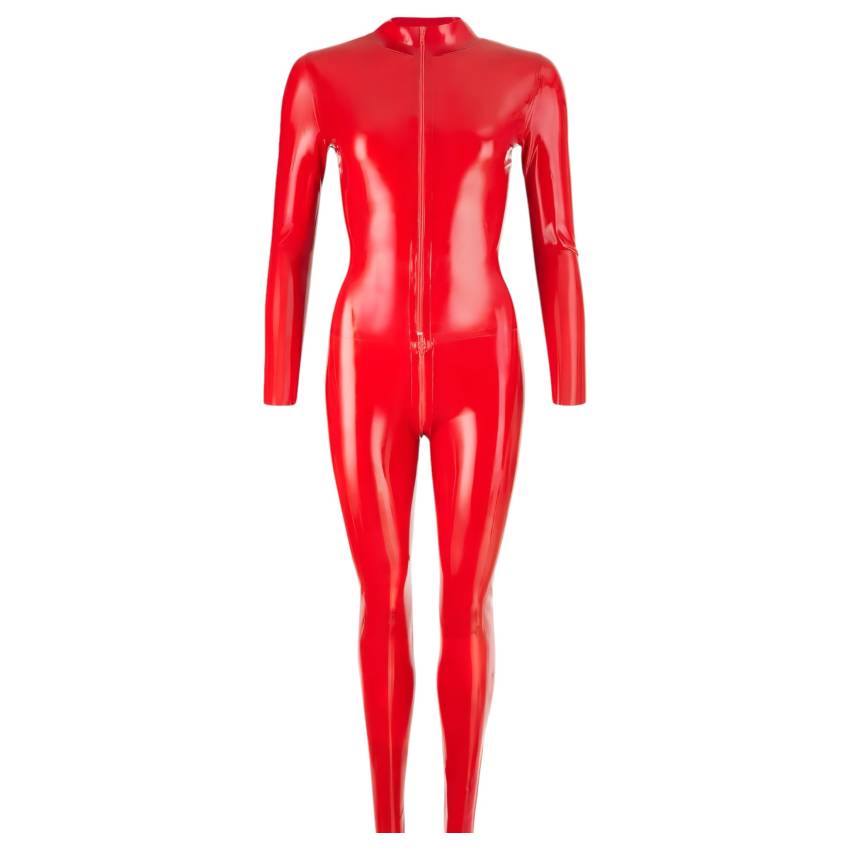 LATEX - hosszúujjú női overál (piros) - Image 5