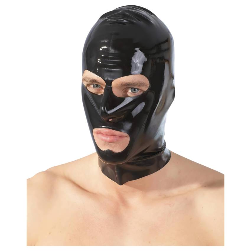 LATEX - szopó maszk (fekete) - Image 3