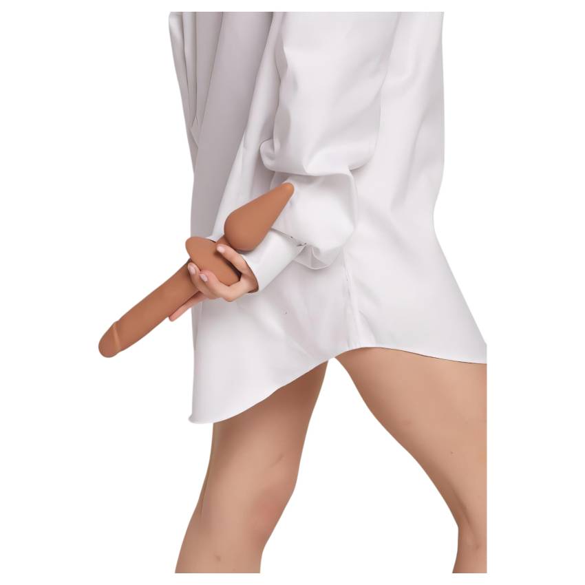 / Strap-on-me Swith Realistic XXL - 2in1 szilikon dildó (natúr) - Image 6