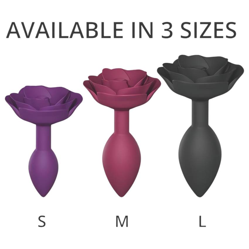 Love to Love Open Roses S - szilikon anál plug (lila) - Image 6