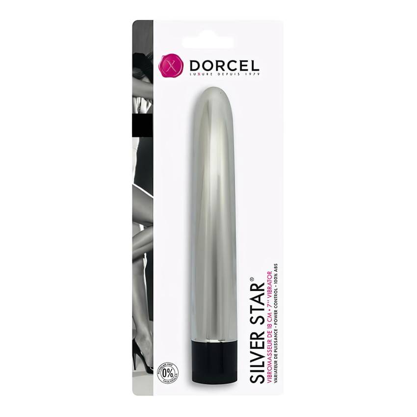 Dorcel Silver Star - klasszikus rúd vibrátor (ezüst) - Image 2
