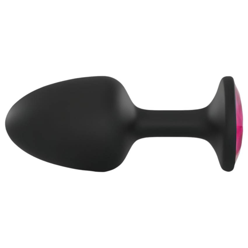 Dorcel Geisha Plug Ruby M - pink köves anál plug (fekete) - Image 5