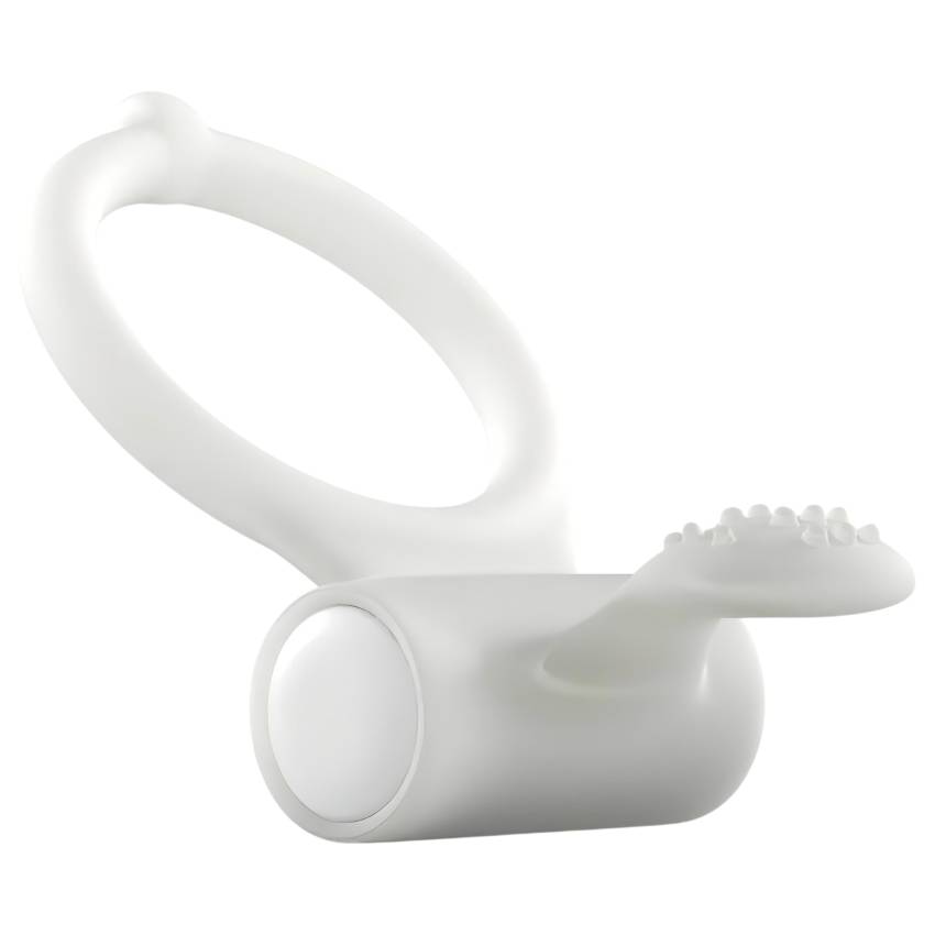 Dorcel - foszforeszkáló vibrációs péniszgyűrű (fehér) - Image 2