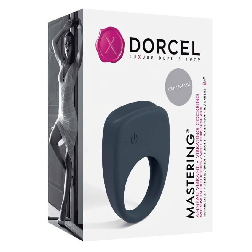 Dorcel Mastering - akkus, vibrációs péniszgyűrű (szürke) - Image 5