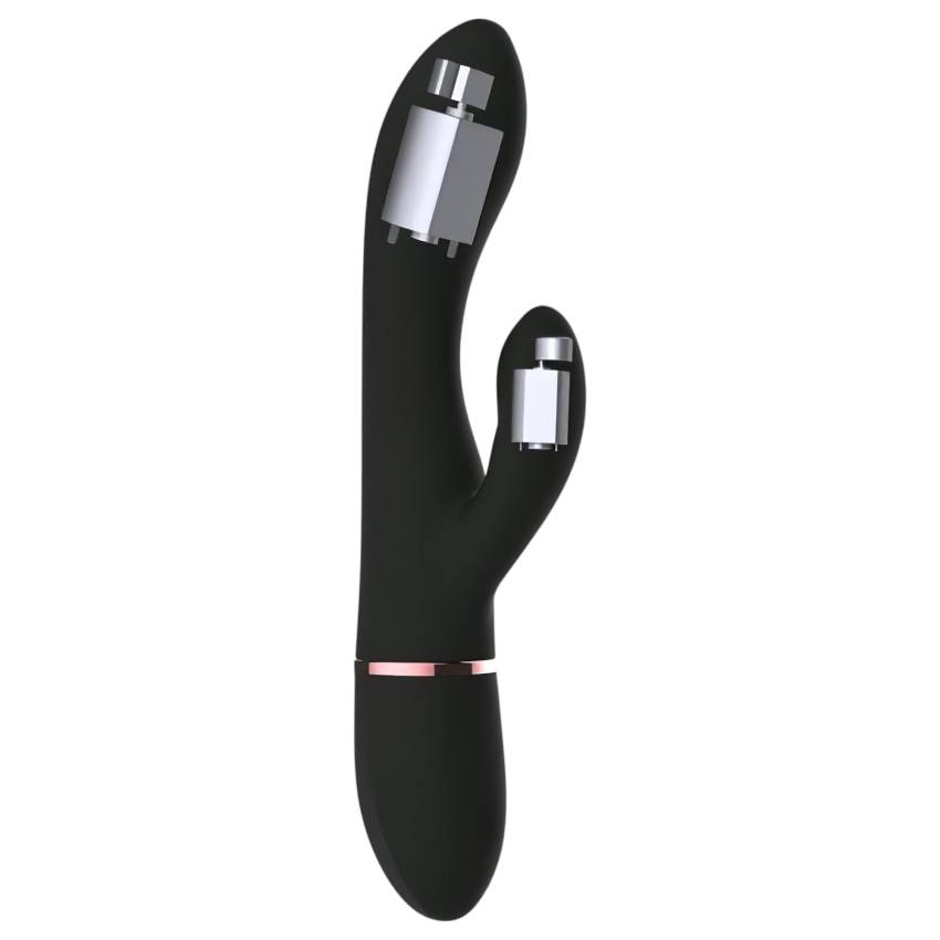 Dorcel Glam Rabbit - akkus, csiklókaros vibrátor (fekete) - Image 4
