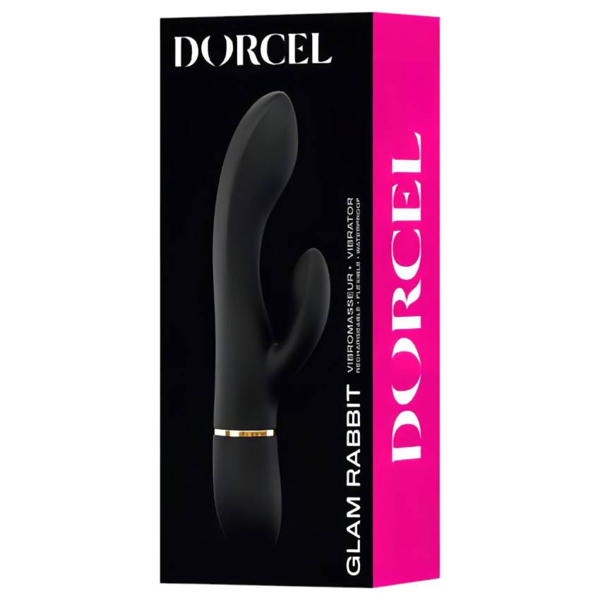Dorcel Glam Rabbit - akkus, csiklókaros vibrátor (fekete) - Image 7