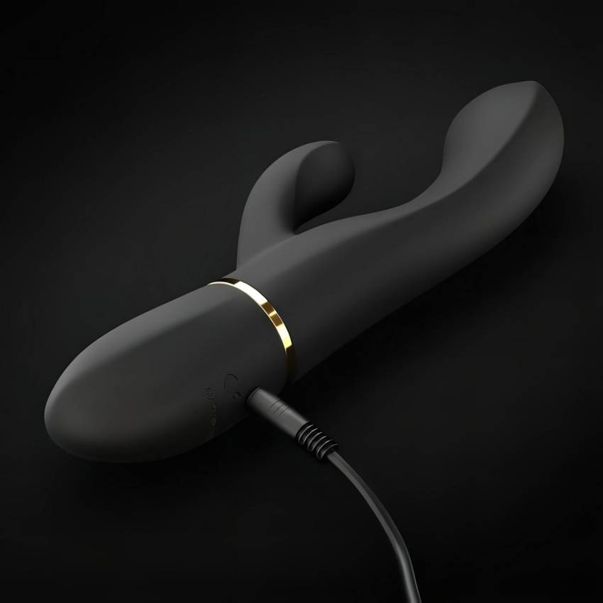 Dorcel Glam Rabbit - akkus, csiklókaros vibrátor (fekete) - Image 8