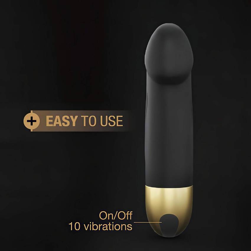Dorcel Real Vibration S 2.0 - akkus vibrátor (fekete-arany) - Image 6
