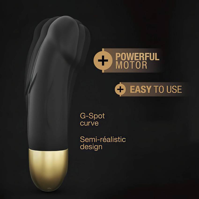 Dorcel Real Vibration S 2.0 - akkus vibrátor (fekete-arany) - Image 7