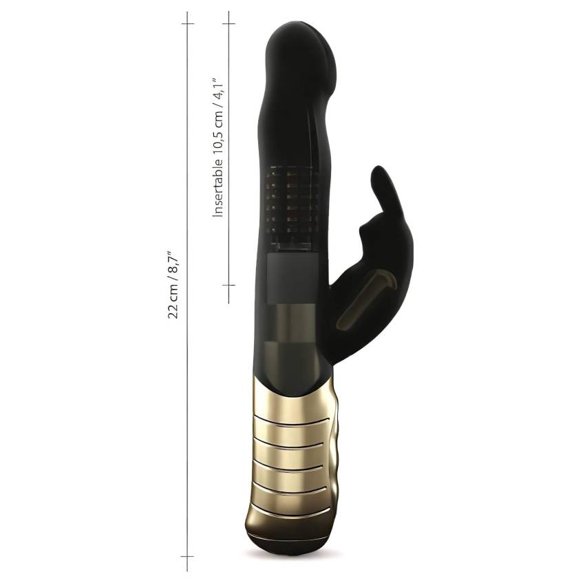 / Dorcel Baby Rabbit 2.0 - csiklókaros vibrátor (fekete-arany) - Image 7