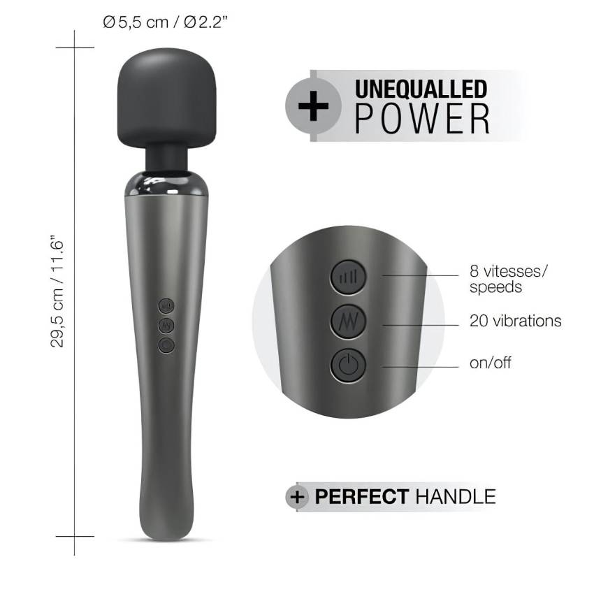 Dorcel Megawand - akkus masszírozó vibrátor (ezüst) - Image 8