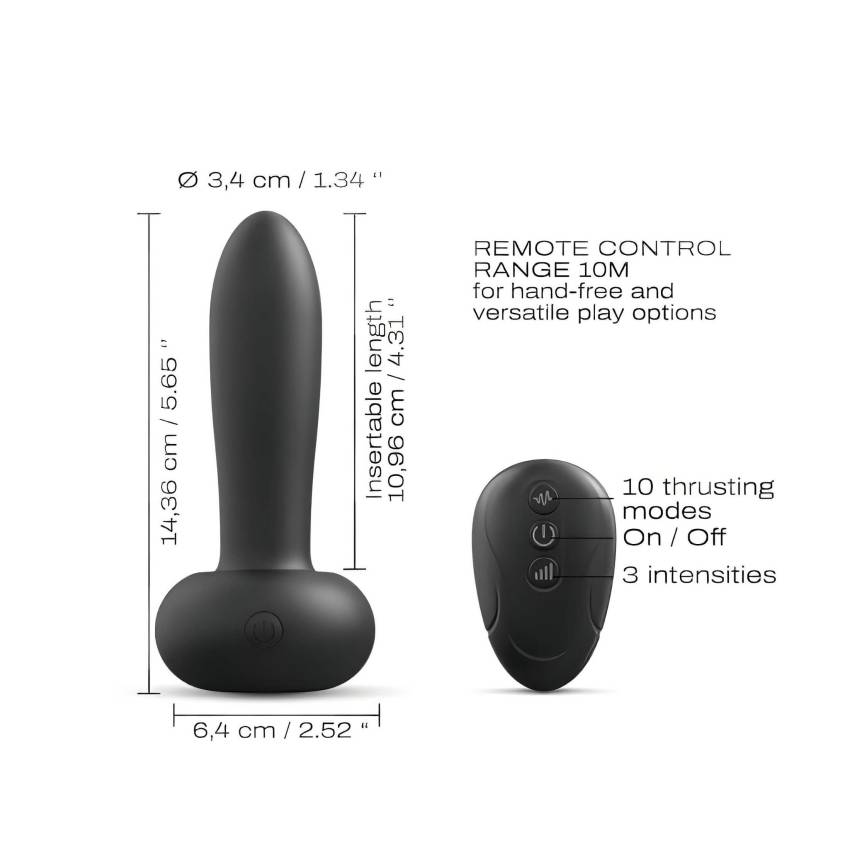Dorcel Deep Thrust - lökő vibrátor (fekete) - Image 2