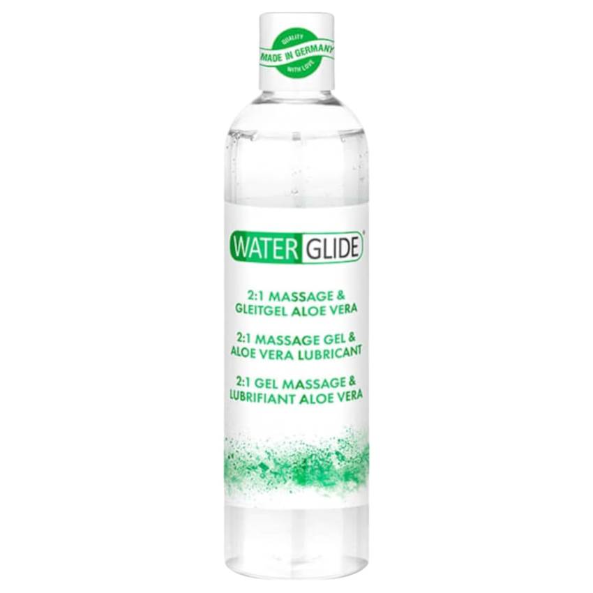 Waterglide 2in1 – aloe verás síkosító és masszázsgél (300 ml)