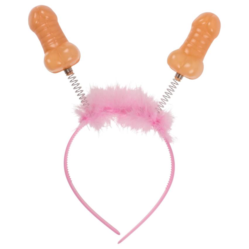Péniszes fejpánt (pink-natúr) - Image 2