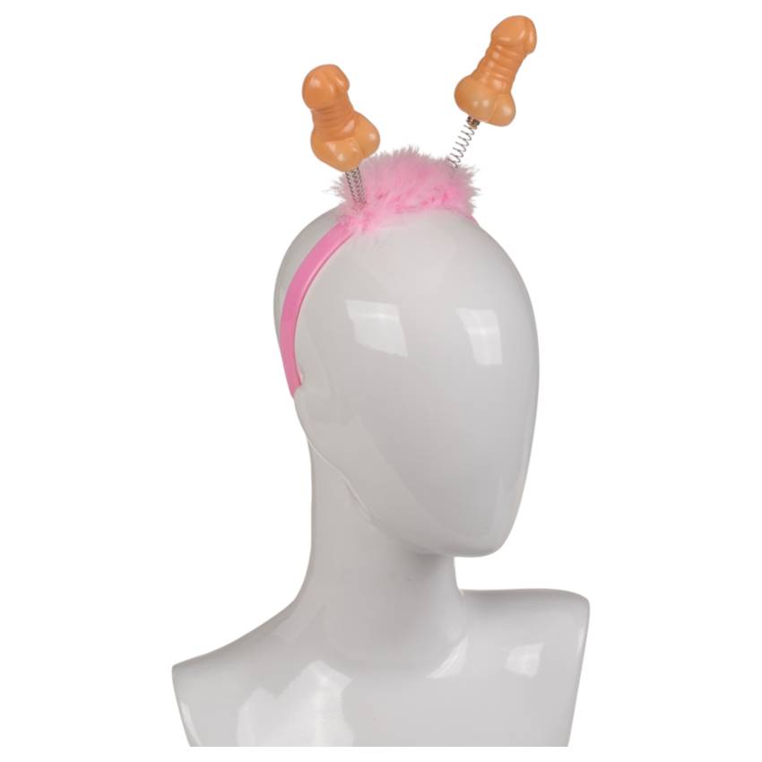 Péniszes fejpánt (pink-natúr) - Image 3