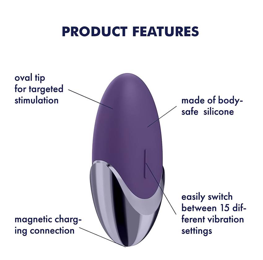 Satisfyer Purple Pleasure - akkus csikló vibrátor (lila) - Image 7