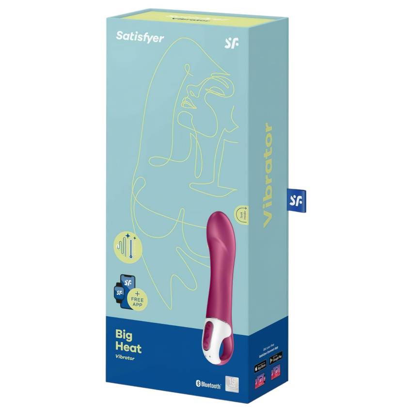 Satisfyer Big Heat - akkus, melegítő G-pont vibrátor (piros) - Image 9