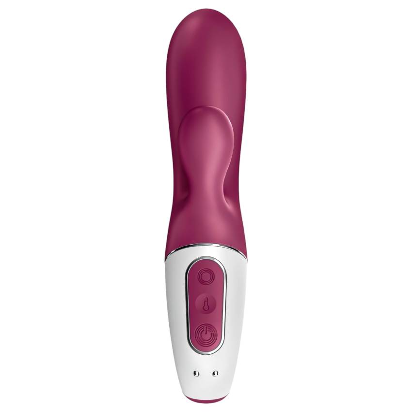 Satisfyer Hot Bunny - okos csiklókaros melegítő vibrátor (piros) - Image 8
