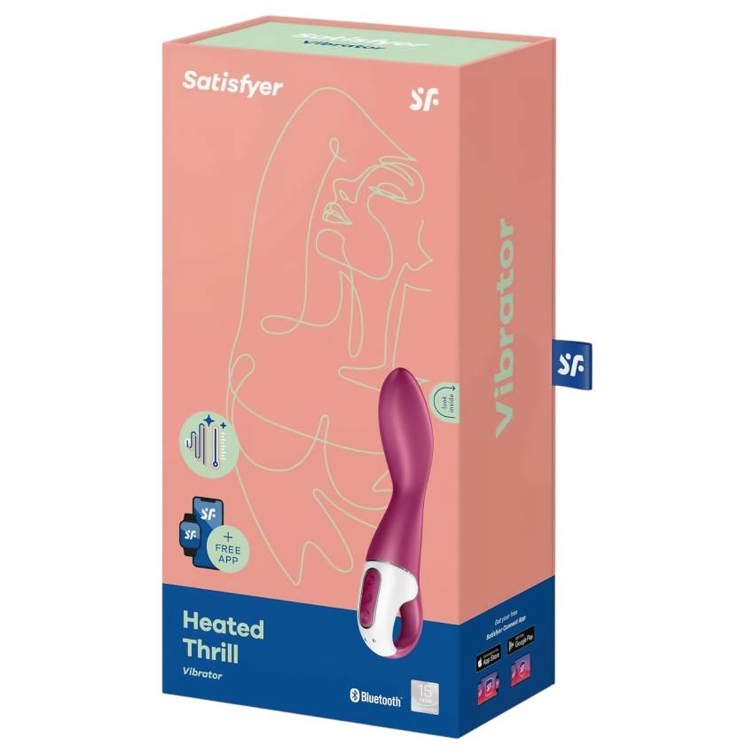 Satisfyer Heated Thrill - okos melegítő vibrátor (piros) - Image 9