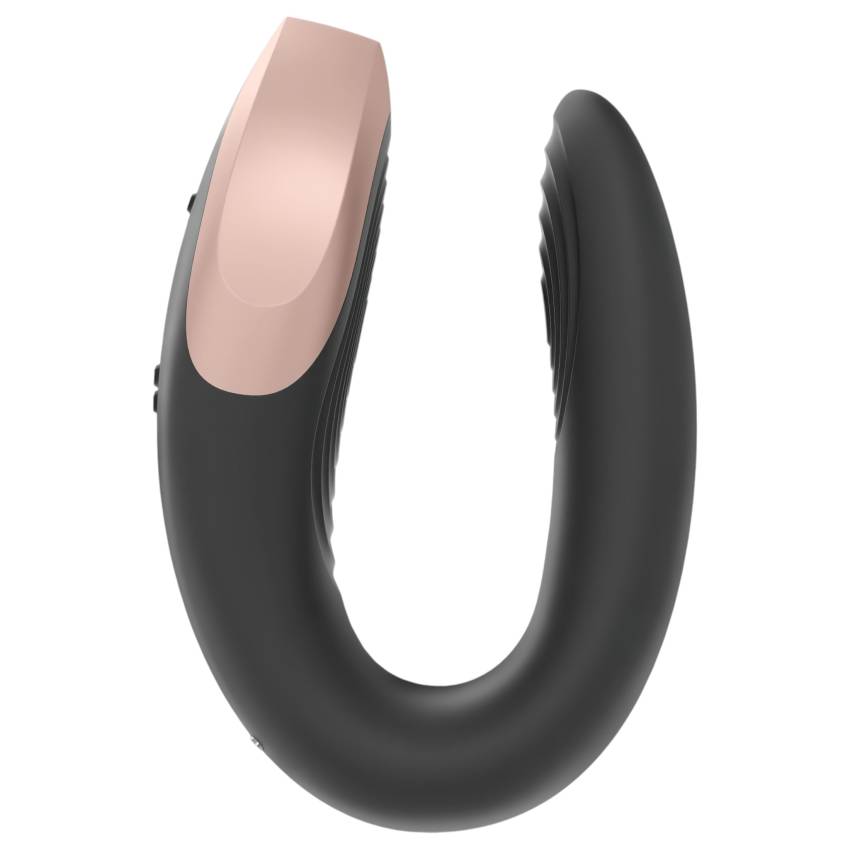 Satisfyer Double Love - okos, rádiós párvibrátor (fekete) - Image 3