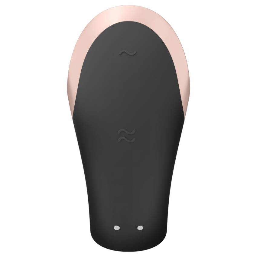 Satisfyer Double Love - okos, rádiós párvibrátor (fekete) - Image 4