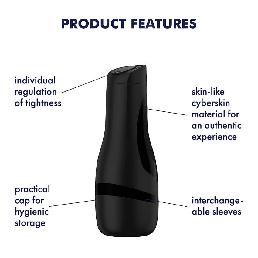 Satisfyer Men Classic - manuális szívó maszturbátor (fekete) - Image 6