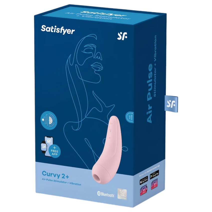 Satisfyer Curvy 2+ - okos léghullámos csiklóizgató (pink) - Image 9