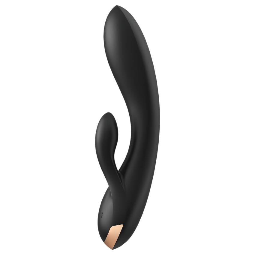 Satisfyer Double Flex - okos csiklókaros vibrátor (fekete) - Image 2