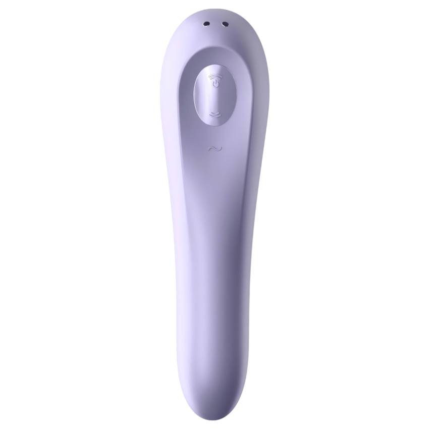 Satisfyer Dual Pleasure - okos léghullámos 2in1 vibrátor (lila) - Image 3
