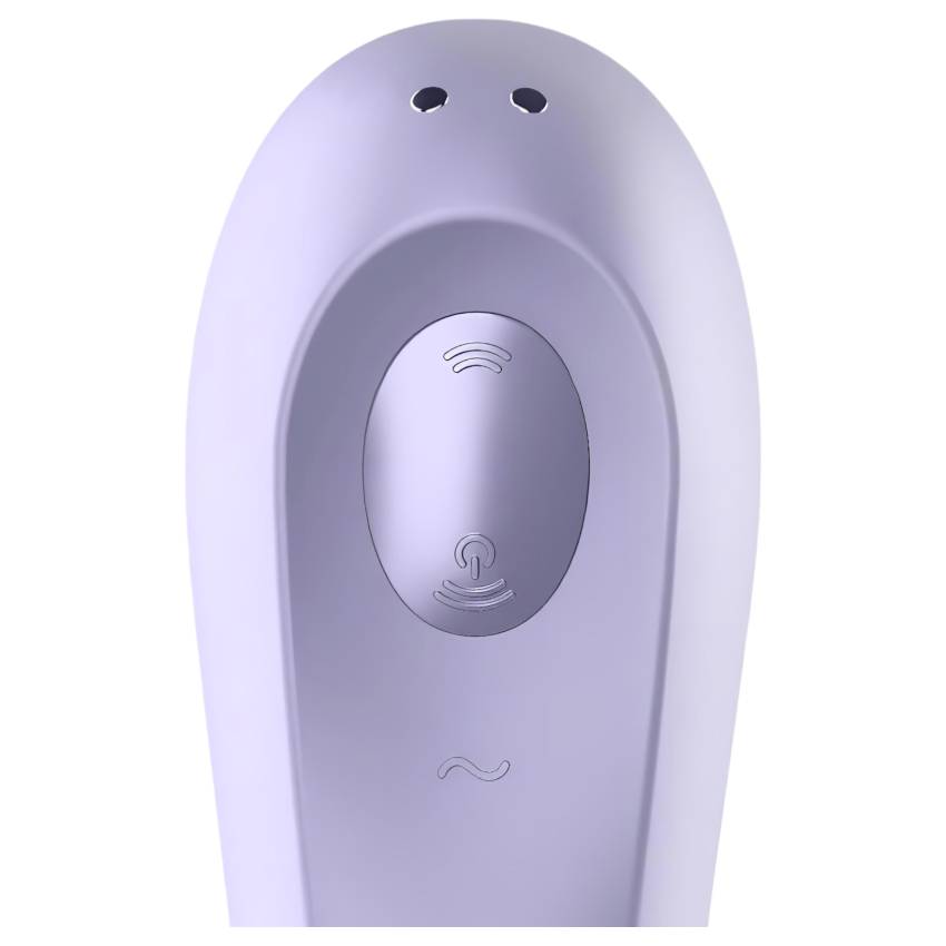 Satisfyer Dual Pleasure - okos léghullámos 2in1 vibrátor (lila) - Image 7
