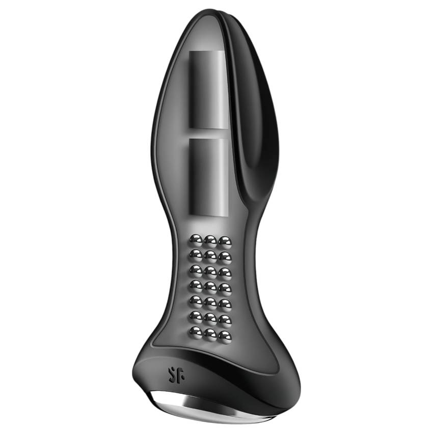Satisfyer Rotator Plug 2 - gyöngyös anál vibrátor (fekete) - Image 2