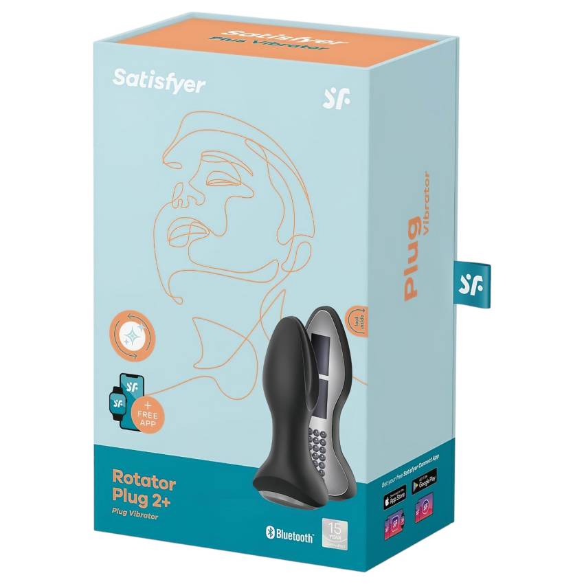 Satisfyer Rotator Plug 2 - gyöngyös anál vibrátor (fekete) - Image 7