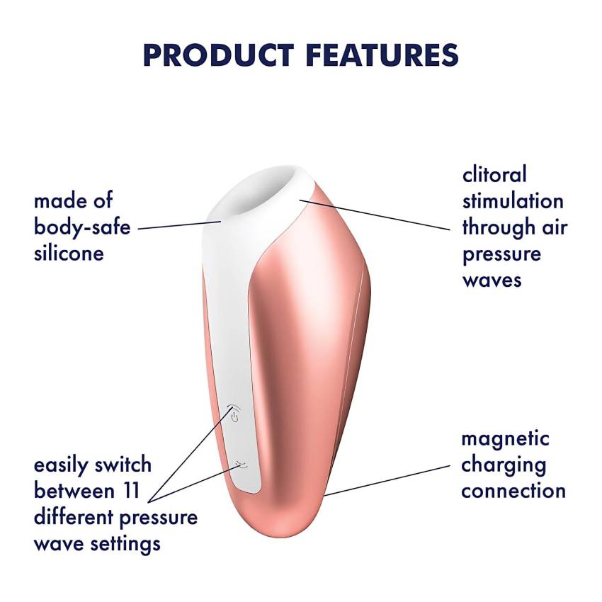 Satisfyer Love Breeze - vízálló csiklóizgató vibrátor (barack) - Image 5