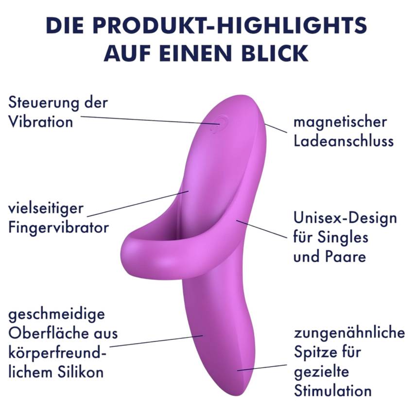Satisfyer Bold Lover - akkus, vízálló ujj vibrátor (pink) - Image 8